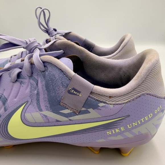 NIKE Tiempo Legend X Academy FG MG Purple Volt Soccer Cleats Men’s 8.5/ Women 10 - Picture 11 of 16